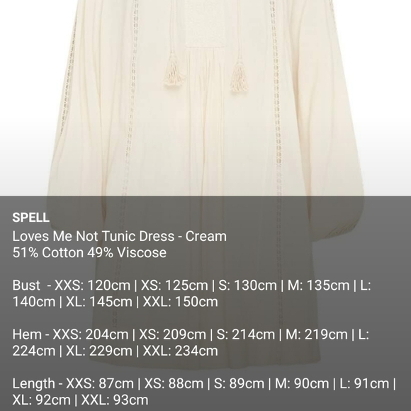 Spell Loves Me Not Oversized Tunic Dress Size XXS - Picture 5 of 7